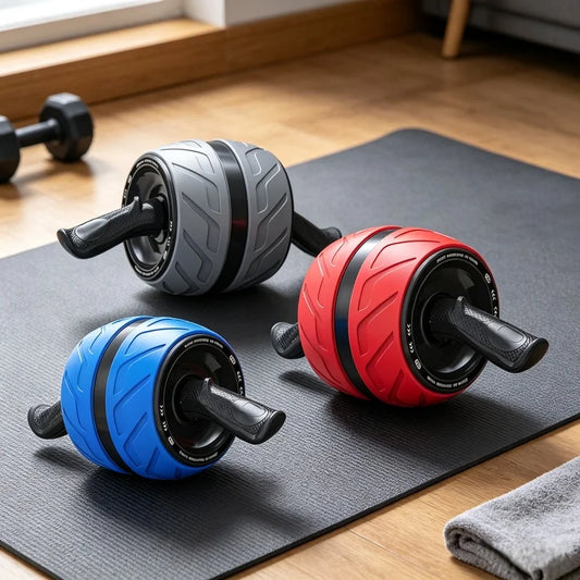 Self-Rebounding - Ab Roller Wheel - with Protective Knee Mat