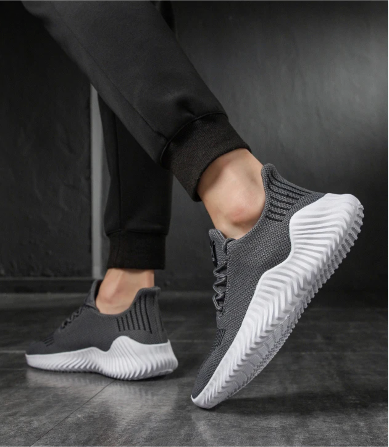 LTLG Mens Running Trainers (Grey)