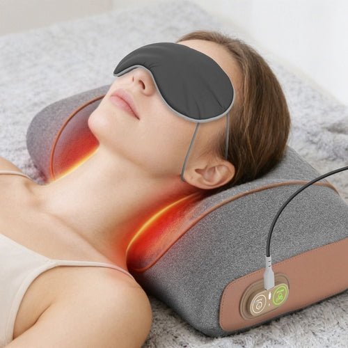 ERGO Neck Massager Pillow with Heating Vibration