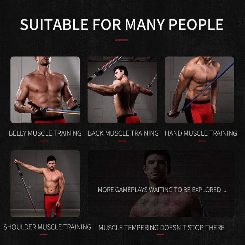 Resistance Bands - For Strength Training -With Handles - For Men Women
