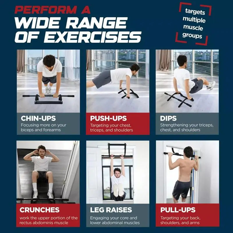 Doorway Chin-Up & Pull-Up Bar – Multi-Function Home Gym Trainer