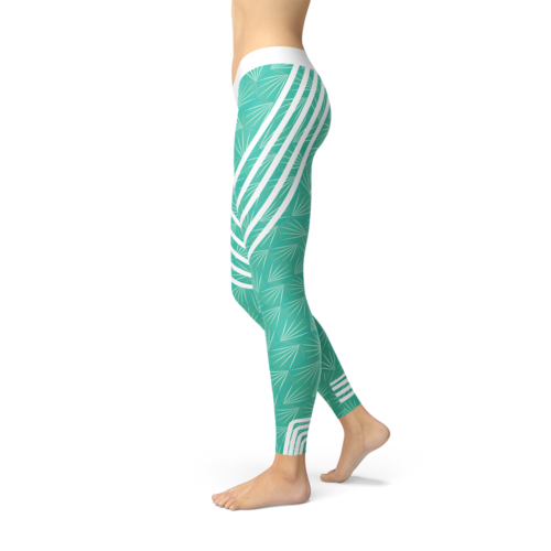 Women's Premium Turquoise Sports Leggings