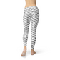 Women's Premium Black and White Dice Leggings