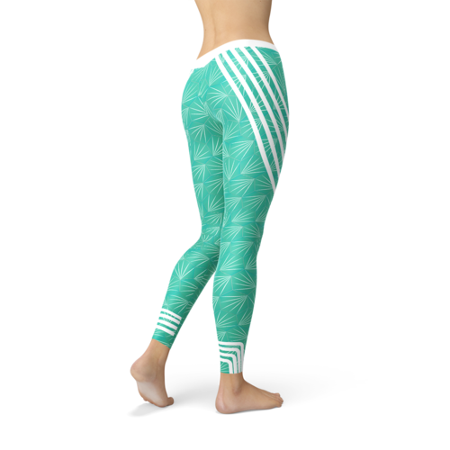 Women's Premium Turquoise Sports Leggings