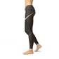 Women's Striped Lines Sports Brown Leggings