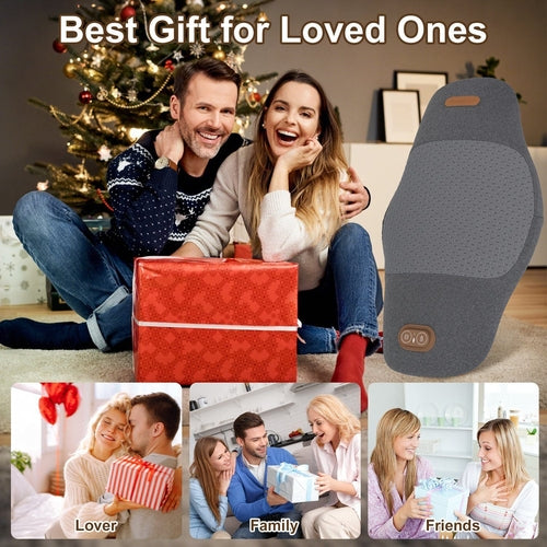 Smart Electric Lumbar Massager Support Pillow with Memory Foam