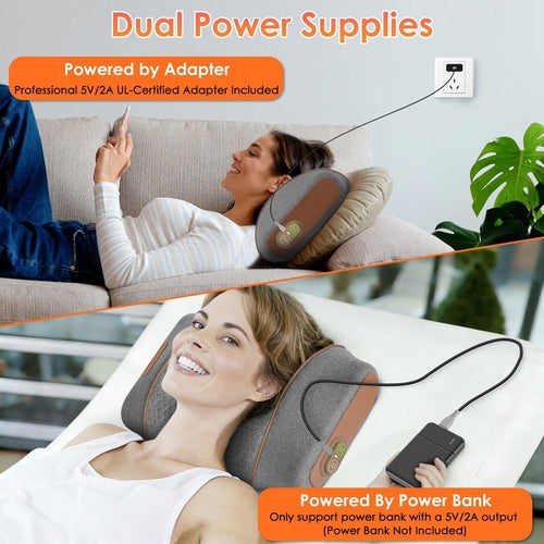 ERGO Neck Massager Pillow with Heating Vibration