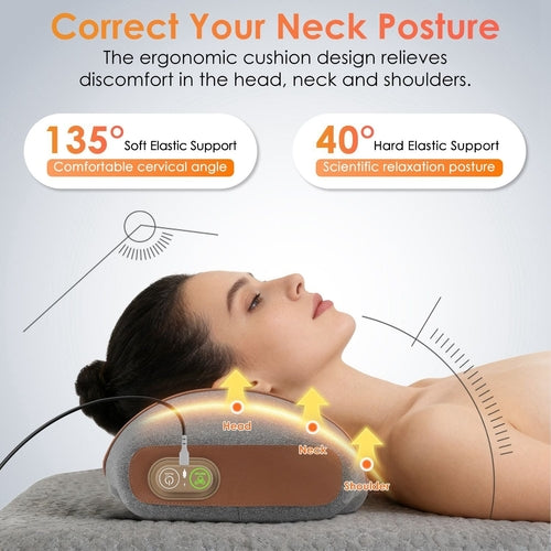 ERGO Neck Massager Pillow with Heating Vibration
