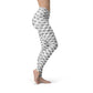 Women's Premium Black and White Dice Leggings