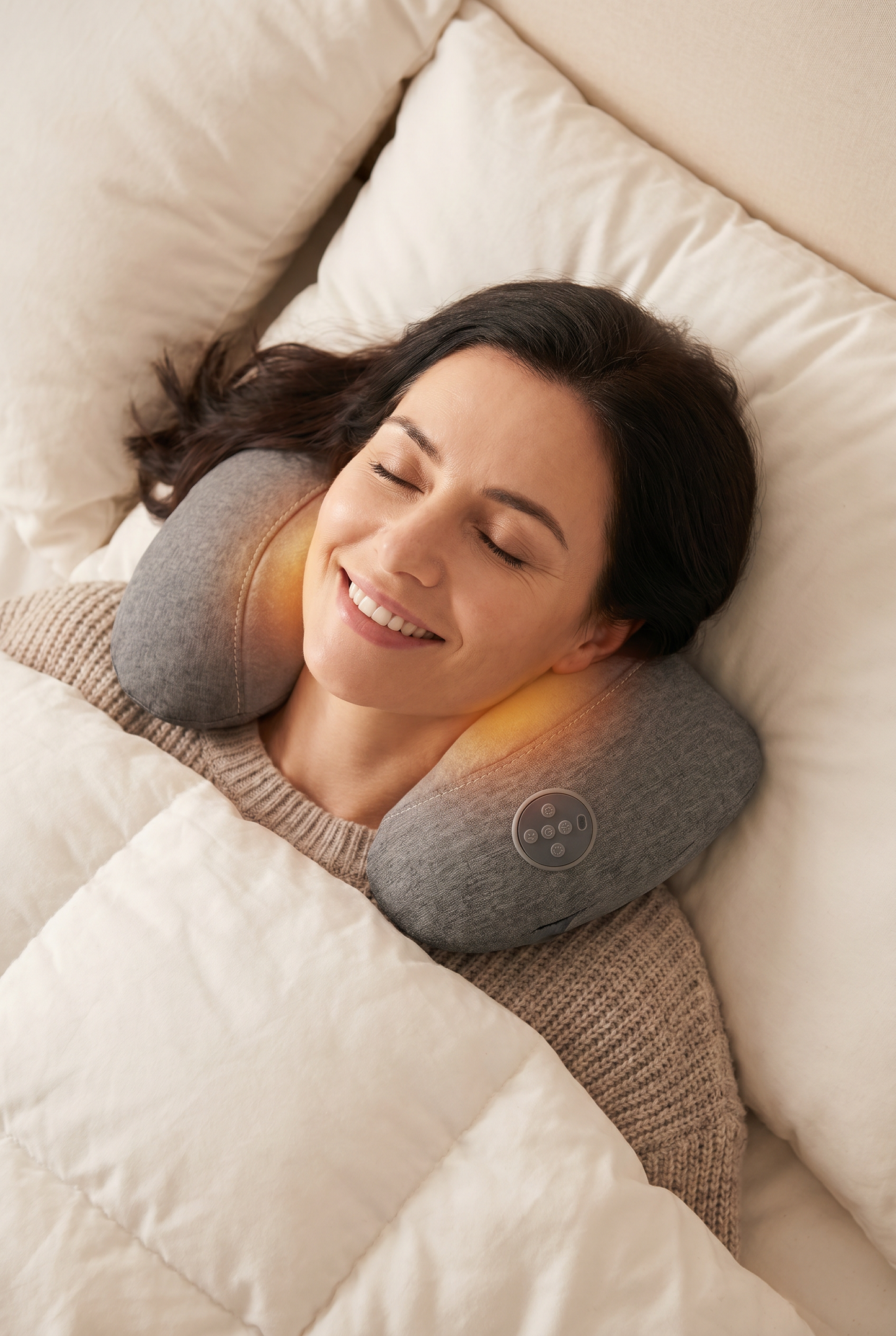 Electric Cervical Massage Pillow with Memory Foam