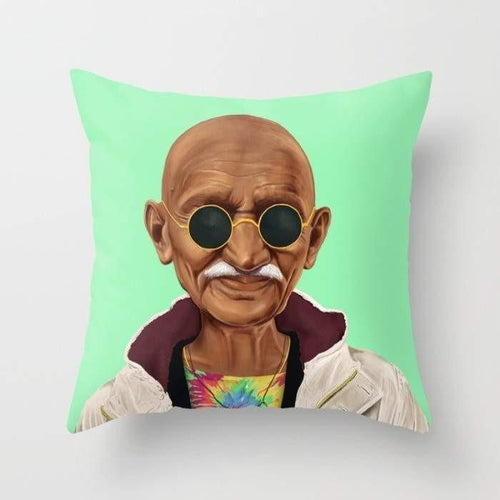 "Cool As Mahatma Gandhi" Pillow Case